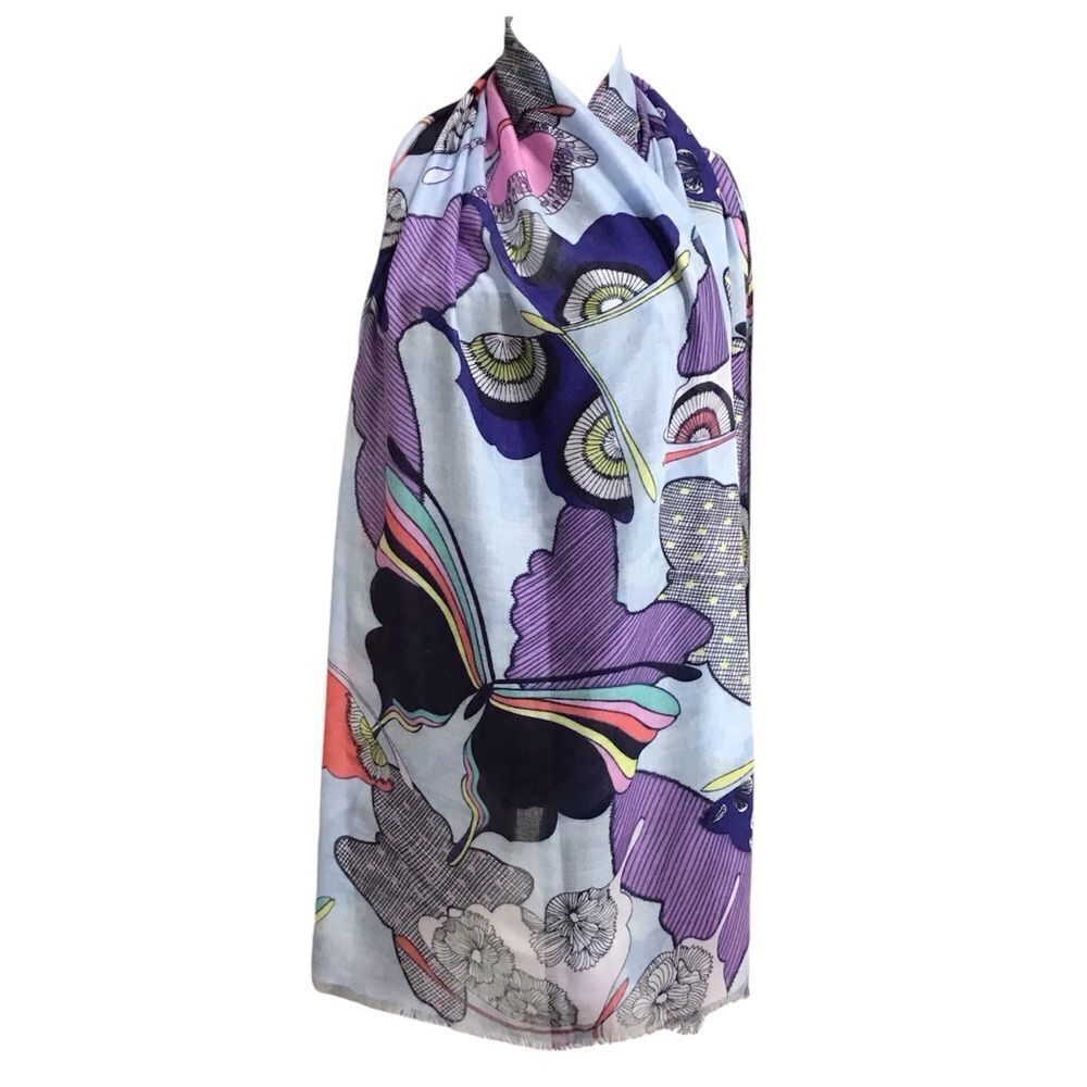 Vera Bradley Soft Fringe Scarf Butterfly By Scarf
